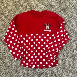 Disney Red and White Polka Dot Long Sleeve Tee